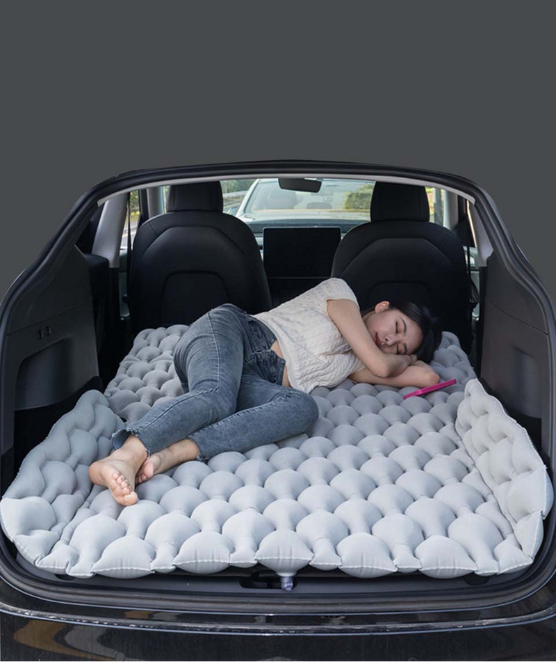 야전침대 Colchon felfújható légmatrac 에어매트 Colchon Para Dormir Coche autós kempingágy kiegészítők 차박매트 Autós kanapé Tesla Model Y-hez