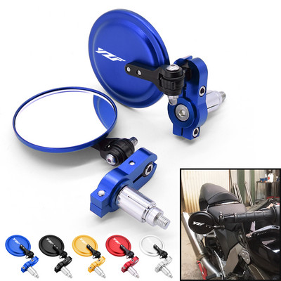 Oglinzi pentru motociclete Oglinzi laterale rotunde pliante la capătul barei pentru Yamaha YZF R3 R1 R6 R15 R25 YZF 125 250 350 FZ1 FZS 1000S Accesorii
