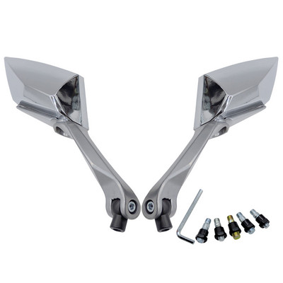 8 mm-es 10 mm-es motoros robogó E-Bike visszapillantó oldalsó tükrök univerzális Chopper Cruiser Bobber Yamaha Honda Kawasaki Suzukihoz