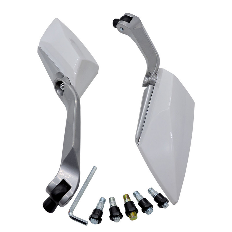 8 mm-es 10 mm-es motoros robogó E-Bike visszapillantó oldalsó tükrök univerzális Chopper Cruiser Bobber Yamaha Honda Kawasaki Suzukihoz