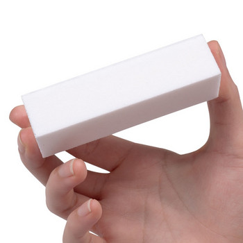 10 τμχ Λευκές λίμες γυαλίσματος Block Pedicure Manicure Polisher Nail Art Buffer Γυάλισμα Εργαλεία