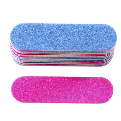 100 Pieces Single-use Sandpaper Nail File Frosted Surface Lightweight Double Sided Crystal Polishing File Reusable