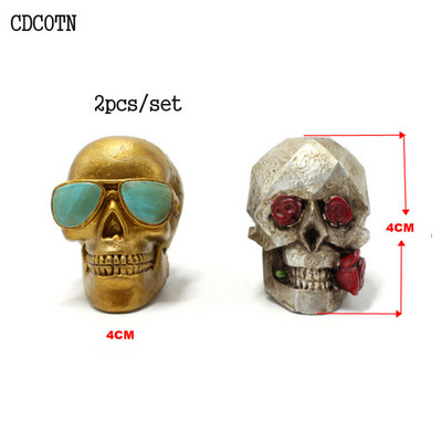 Odorizant creativ pentru mașină, rășină, craniu, aer condiționat automat, ieșire de aer pentru parfum, clemă de decorare, ornamente, cadouri de parfum pentru mașină