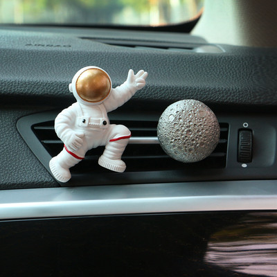 Astronauți drăguți Molde Parfum de mașină Model de navă spațială Creativă Odorizant Auto Parfum Auto Accesorii Decorare interioară