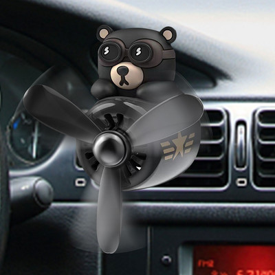 Bear Pilot Modeling Car Aromaterapie Turbo Rotary Deodorant Decor Interior Auto Durabil Durabilă Aromaterapie Auto pentru cadouri