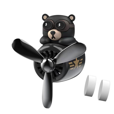 Bear Pilot Modeling Car Aromaterapie Turbo Rotary Deodorant Decor Interior Auto Durabil Durabilă Aromaterapie Auto pentru cadouri