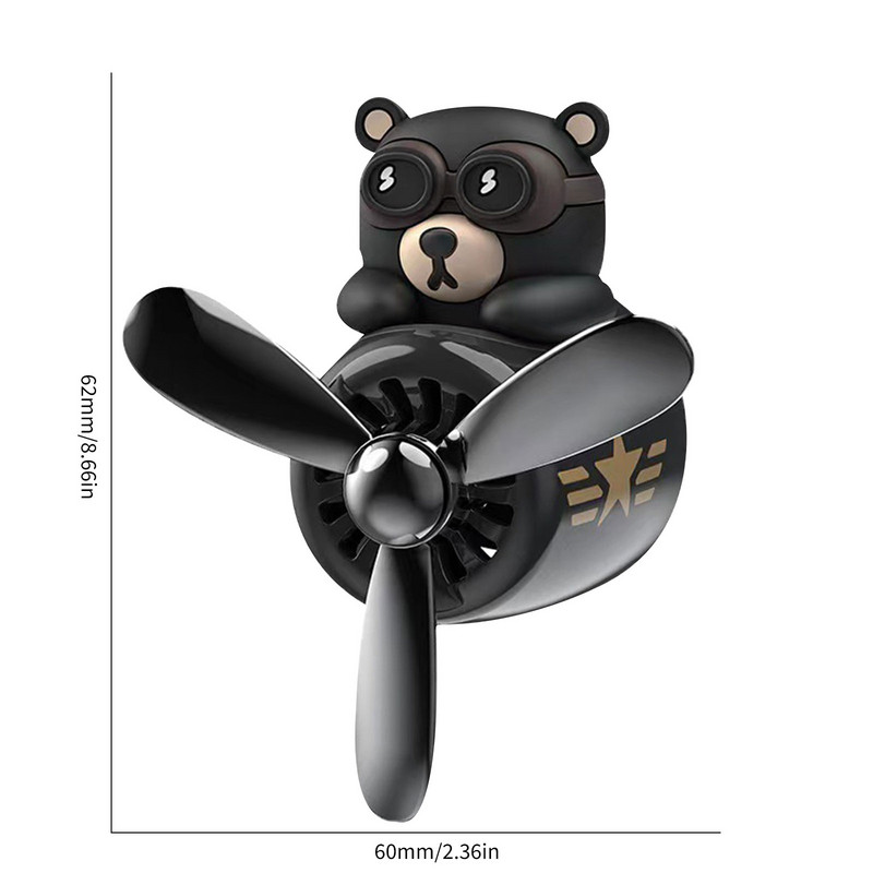 Bear Pilot Modeling Car Aromaterapie Turbo Rotary Deodorant Decor Interior Auto Durabil Durabilă Aromaterapie Auto pentru cadouri