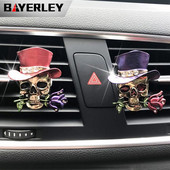 Craniu de flori Accesorii pentru mașină Decor interior Odorizant pentru mașină Priză automată Clip de parfum Miros de mașină Miros pentru ornamente auto Cadouri