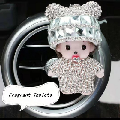 Accesorii universale pentru priza de aer pentru mașină Tendință în diamant Personalitate Desen animat Creativ Drăguț Păpușă Parfum mașină Aromaterapie Cadou de aniversare