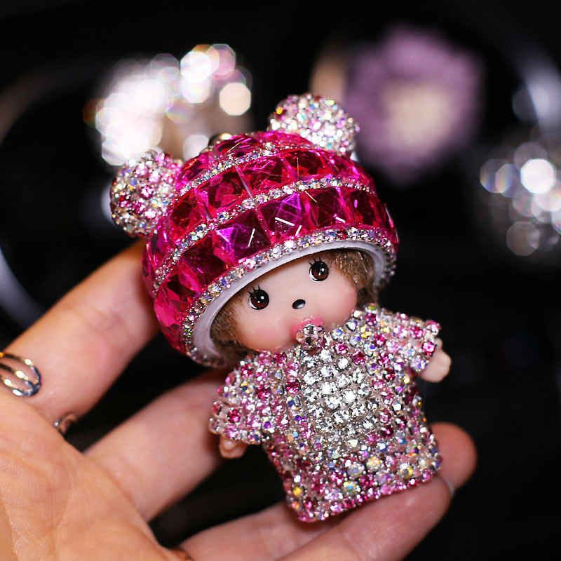 Accesorii universale pentru priza de aer pentru mașină Tendință în diamant Personalitate Desen animat Creativ Drăguț Păpușă Parfum mașină Aromaterapie Cadou de aniversare