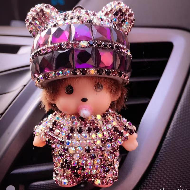 Accesorii universale pentru priza de aer pentru mașină Tendință în diamant Personalitate Desen animat Creativ Drăguț Păpușă Parfum mașină Aromaterapie Cadou de aniversare