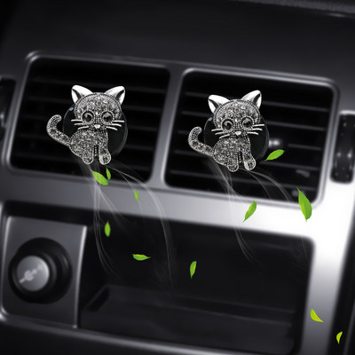 Άρωμα εξαερισμού αυτοκινήτου Auto Outlet Αποσμητικό αέρα Διαχύτης αρώματος αυτοκινήτου Κλιματιστικό Κλιπ Διακοσμητικό Κλιπ Diamond Kittens Molding