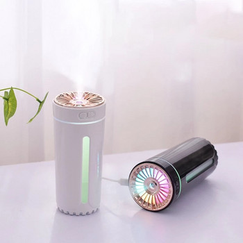 Преносим 300 ml ултразвуков овлажнител USB освежител за въздух за кола Mist Maker Fogger с цветна LED нощна светлина Домашен ароматен дифузьор
