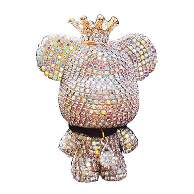 Auspicious Bear strasszhoz Fehér/rózsaszín/fekete légfrissítő kapocs kreatív dekorokhoz Clip a légkondicionálóhoz Dropshipping