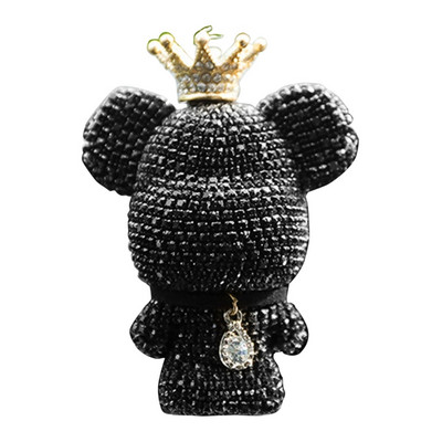 Auspicious Bear strasszhoz Fehér/rózsaszín/fekete légfrissítő kapocs kreatív dekorokhoz Clip a légkondicionálóhoz Dropshipping