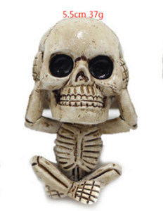 2022 Os Craniu Fantomă Odorizant pentru mașină Clip de aerisire Schelet pentru corp uman Aromaterapie Rășină Difuzor de parfum pentru mașină Difuzor de miros pentru mașină