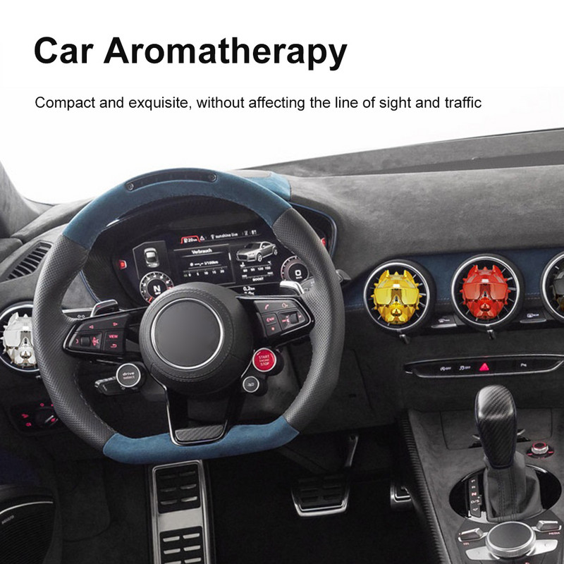 Kreatív Auto Internal Vent Illat illat Diffúzor Bulldog Autós Légfrissítő Illat Parfüm Clip Kis dekortartozékok