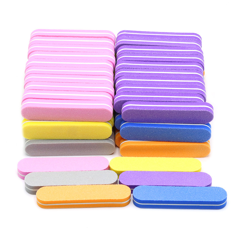 120 buc/lot pile de unghii bloc tampon de culoare 100/180 lavabil slefuire lustruire frumusețe portabilă manichiură profesională puternică groasă