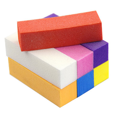 Цветни полиращи шлифовъчни пили Block Pedicure Manicure Care Nail Art Sponge Buffer Block Polish Manicure Pedicure Tools