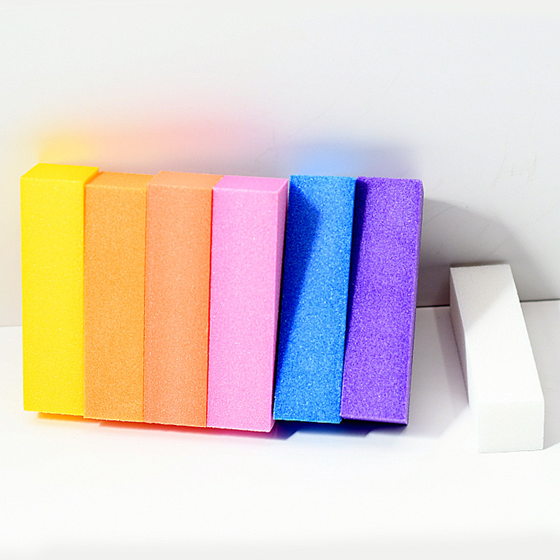 Pile de șlefuire colorate pentru șlefuire Bloc pedichiură Îngrijire manichiură Nail Art Burete tampon Bloc polonez Manichiură Instrumente de pedichiură