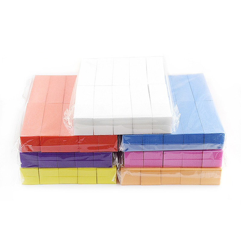 Pile de șlefuire colorate pentru șlefuire Bloc pedichiură Îngrijire manichiură Nail Art Burete tampon Bloc polonez Manichiură Instrumente de pedichiură