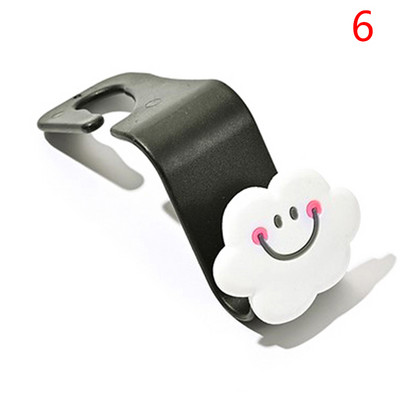 1 buc. cârlig creativ pentru mașină, cu desene animate, drăguț pentru scaunul din spate, cârlig pentru agățat pentru interiorul auto, cârlige pentru suport pentru depozitare