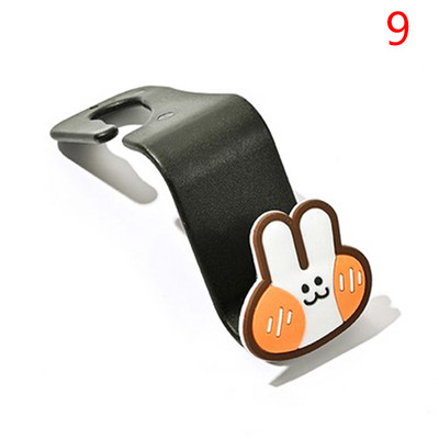 1 buc. cârlig creativ pentru mașină, cu desene animate, drăguț pentru scaunul din spate, cârlig pentru agățat pentru interiorul auto, cârlige pentru suport pentru depozitare