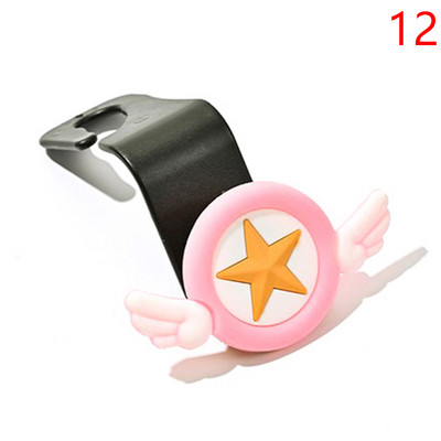 1 buc. cârlig creativ pentru mașină, cu desene animate, drăguț pentru scaunul din spate, cârlig pentru agățat pentru interiorul auto, cârlige pentru suport pentru depozitare