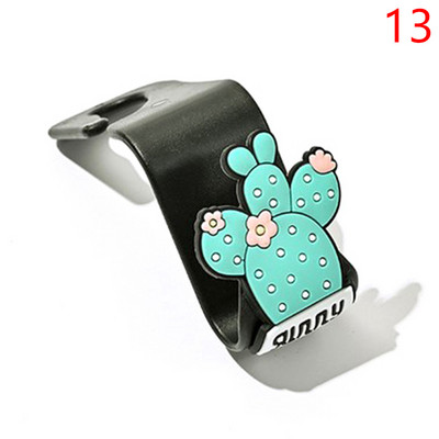 1 buc. cârlig creativ pentru mașină, cu desene animate, drăguț pentru scaunul din spate, cârlig pentru agățat pentru interiorul auto, cârlige pentru suport pentru depozitare