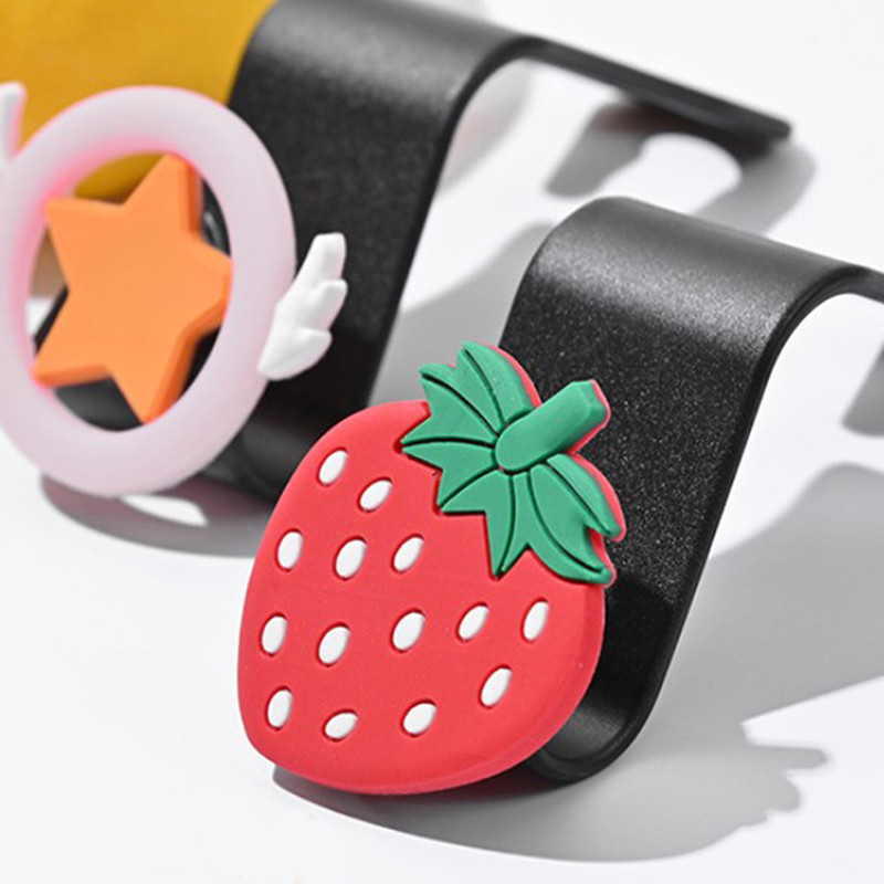 1 buc. cârlig creativ pentru mașină, cu desene animate, drăguț pentru scaunul din spate, cârlig pentru agățat pentru interiorul auto, cârlige pentru suport pentru depozitare