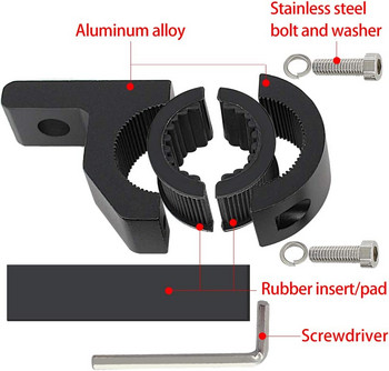 Монтажна скоба за мотоциклет Хоризонтална щанга за шофиране FogLight Работни спомагателни светлини Скоба за скоба за предпазител на бара