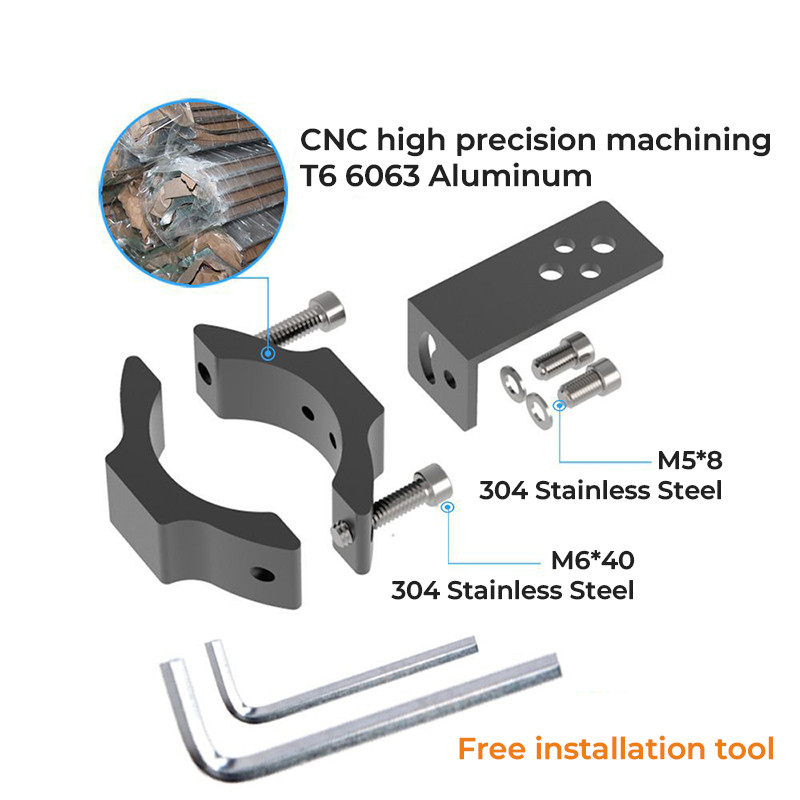 20-55mm Suporturi universale de montare pentru faruri pentru motocicletă Suport pentru faruri pentru tocător de urechi pentru furcă Reglați suportul pentru furcă a motorului