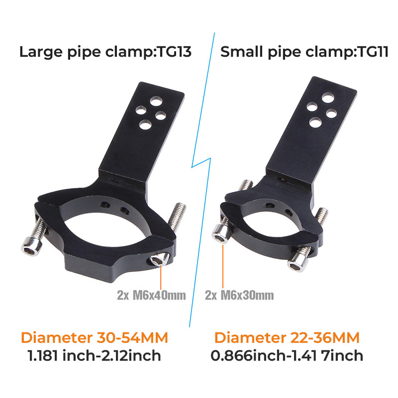 20-55mm Suporturi universale de montare pentru faruri pentru motocicletă Suport pentru faruri pentru tocător de urechi pentru furcă Reglați suportul pentru furcă a motorului