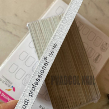 25 τμχ/συσκευασία Επαγγελματική λείανση για μανικιούρ Nail Art File Droplet Grey Polish Sandpaper 100/180 180/240 Natural Nails Buffer Block