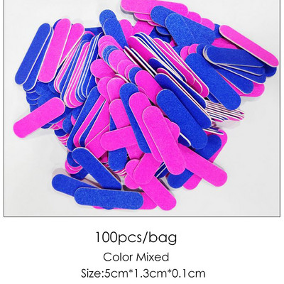 25 kom/pak. Profesionalna brusna turpija za manikuru Nail Art turpija Sivi lak brusni papir 100/180 180/240 Prirodni nokti pufer blok