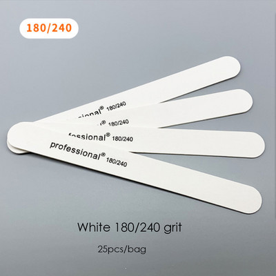 25 kom/pak. Profesionalna brusna turpija za manikuru Nail Art turpija Sivi lak brusni papir 100/180 180/240 Prirodni nokti pufer blok