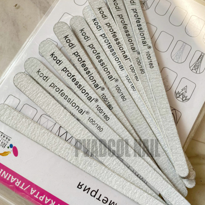 25 kom/pak. Profesionalna brusna turpija za manikuru Nail Art turpija Sivi lak brusni papir 100/180 180/240 Prirodni nokti pufer blok