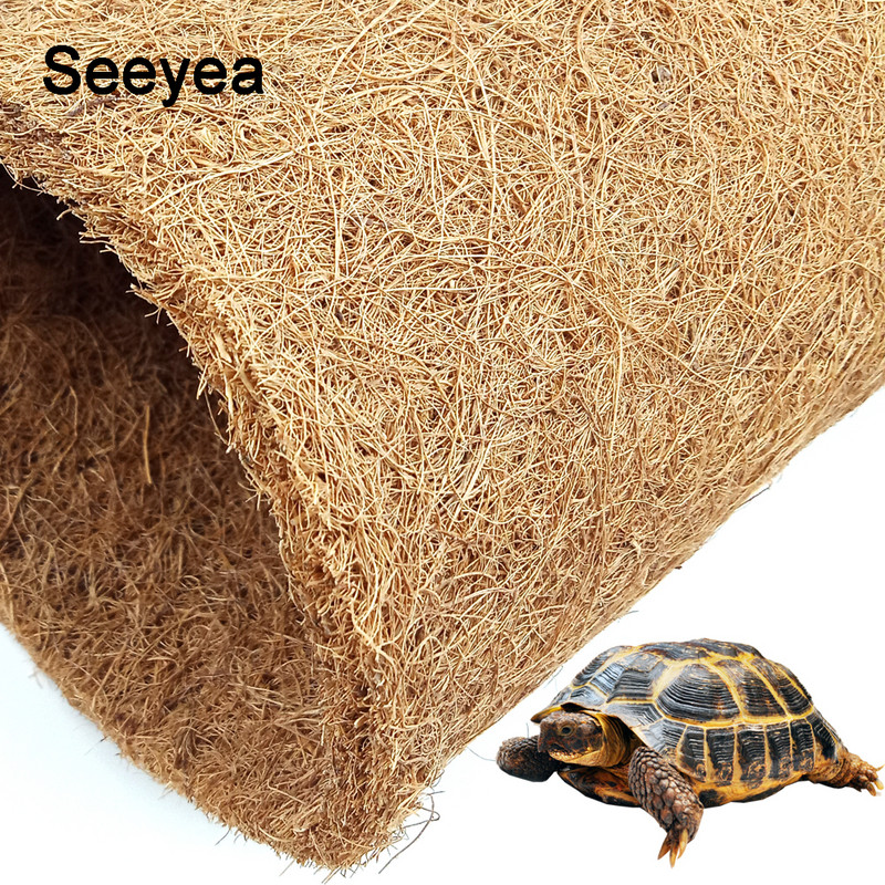 Hüllő kókuszpálma szőnyeg hüllőszőnyeg puha, természetes alsó homokos szőnyeg, alkalmas pókgyík kígyó teknős kisállattermékek élőhelyére
