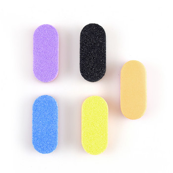10/20/40Pcs Mini Cuver Nails File Block Sponge Art Nail Buffer Files 100 180 πολύχρωμα γυαλόχαρτα γυαλόχαρτα λείανσης νυχιών αξεσουάρ