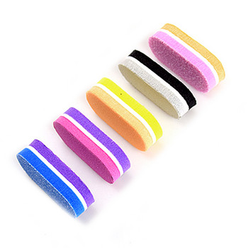 10/20/40Pcs Mini Cuver Nails File Block Sponge Art Nail Buffer Files 100 180 цветна здрава шкурка Аксесоари за шлифоване на нокти