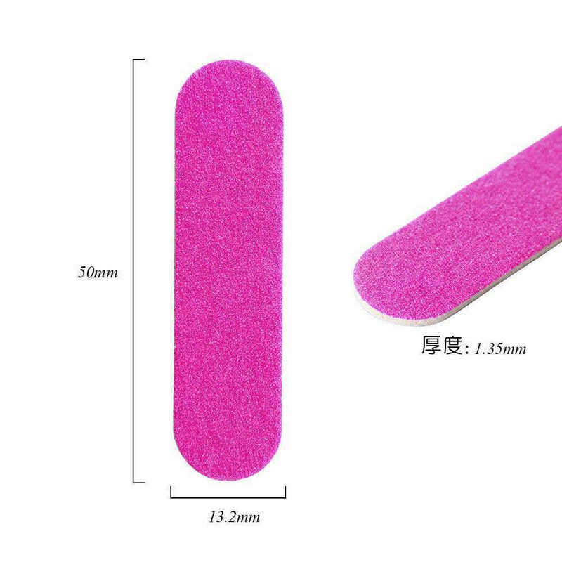 50/100 buc Mini pilă de unghii cu două fețe Accesorii de unică folosință pentru echipamente pentru unghii Pile tampon Unelte pentru manichiură Salon