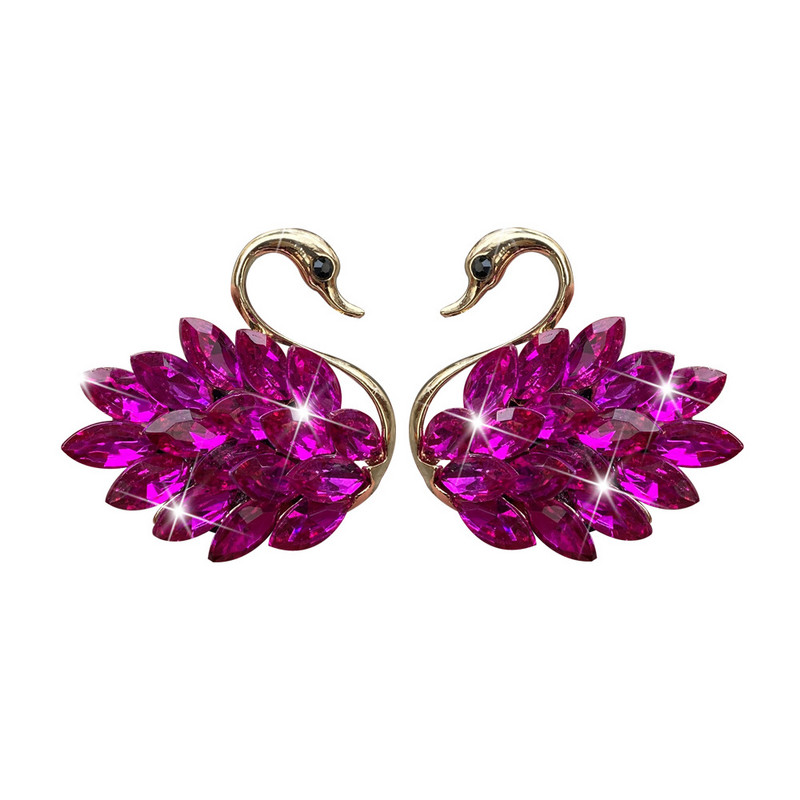 Accesorii pentru mașină cu lebădă cu diamante de lux pentru fete, cupluri, odorizant mașină cu lebădă, difuzor de parfum, diamant roz, ornament auto, cadou