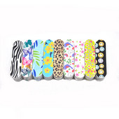 Cele mai noi 50 buc/lot pile pentru unghii bloc mini tampon pentru unghii imprimare pe două fețe portabil pedichiură manichiură Vijlen pile șmirghel pentru unghii