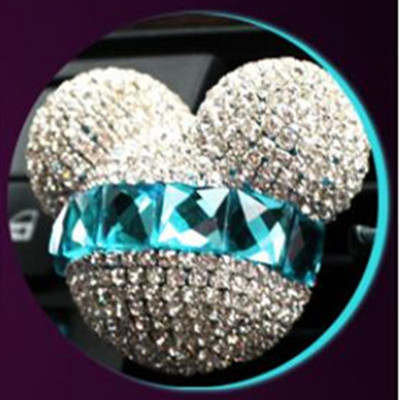 Diamond Crystal Mickey fej Autó Kimeneti légfrissítő matrica Autós parfüm Légkondicionáló tuyere