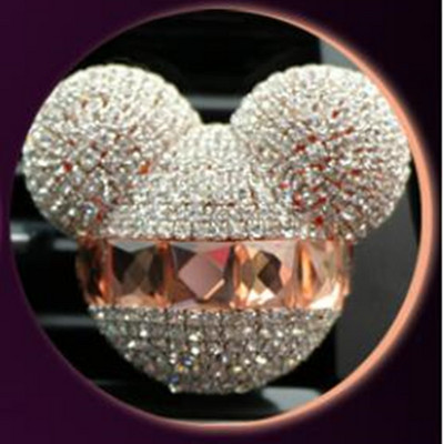 Diamond Crystal Mickey fej Autó Kimeneti légfrissítő matrica Autós parfüm Légkondicionáló tuyere
