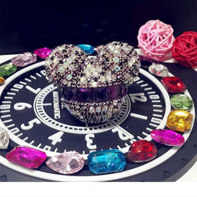 Diamond Crystal Mickey fej Autó Kimeneti légfrissítő matrica Autós parfüm Légkondicionáló tuyere