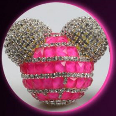 Diamond Crystal Mickey fej Autó Kimeneti légfrissítő matrica Autós parfüm Légkondicionáló tuyere