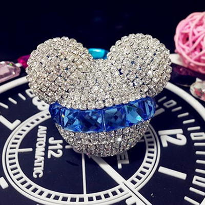 Diamond Crystal Mickey fej Autó Kimeneti légfrissítő matrica Autós parfüm Légkondicionáló tuyere