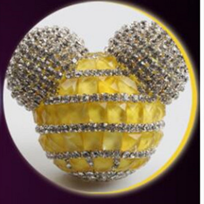 Diamond Crystal Mickey fej Autó Kimeneti légfrissítő matrica Autós parfüm Légkondicionáló tuyere