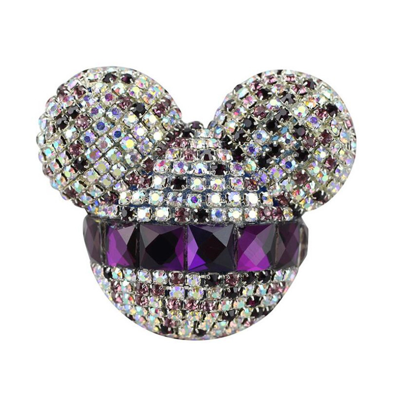 Diamond Crystal Mickey fej Autó Kimeneti légfrissítő matrica Autós parfüm Légkondicionáló tuyere